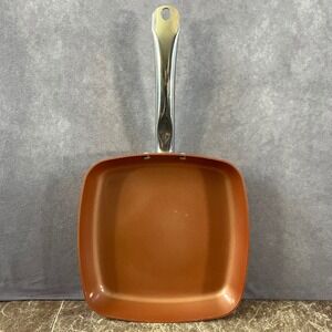 Copper Chef Square Frying Pan Unisex 9.5in Copper Non-Stick Induction Skillet